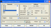 Screenshot of PRANA rapid eye-movement detection plug-in